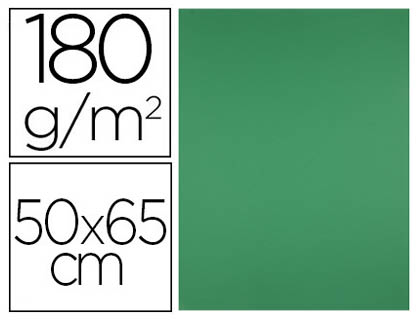 Cartulina Liderpapel 50x65cm. 180g/m² verde Navidad